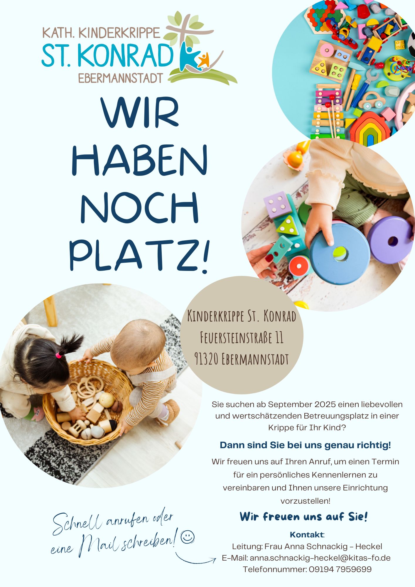 Wir haben noch Platz - Kinderkrippe St. Konrad